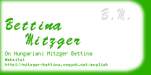 bettina mitzger business card